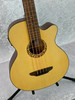 LUNA TRIBAL 30" SHORT SCALE  ACOUSTIC / ELECTRIC BASS IN SATIN NATURAL LUNA TRIBAL 30" SHORT SCALE  ACOUSTIC / ELECTRIC BASS IN SATIN NATURAL