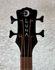LUNA TRIBAL 30" SHORT SCALE  ACOUSTIC / ELECTRIC BASS IN SATIN NATURAL LUNA TRIBAL 30" SHORT SCALE  ACOUSTIC / ELECTRIC BASS IN SATIN NATURAL