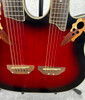 Ovation CSD225 Celebrity Deluxe Double Neck Acoustic Electric Ruby Redburst