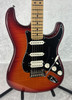 2021 MIM Fender Plus Top Stratocaster Strat HSS electric guitar  cherryburst w/