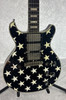 Rock N Roll Relics Thunders Custom DC LP guitar "Stars No Bars" white on black f