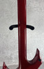 B.C. RICH Warlock NT neck through electric guitar red with black binding