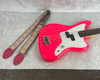 Fender Mark Hoppus Signature Jag Jaguar Bass in Hot Pink