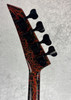Vintage 1980's Charvel Jackson 3B Neck Thru bass guitar in lava crackle finish