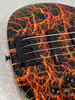 Vintage 1980's Charvel Jackson 3B Neck Thru bass guitar in lava crackle finish