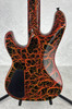 Vintage 1980's Charvel Jackson 3B Neck Thru bass guitar in lava crackle finish