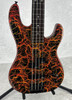 Vintage 1980's Charvel Jackson 3B Neck Thru bass guitar in lava crackle finish