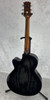 Mitchell MX430QAB Exotic Series Acoustic-Electric Guitar Midnight Black Edge Bur