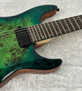 Schecter C-7 PRO Aqua Burst 7-Strings Electric Guitar Burl Top