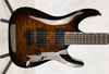 IN-STOCK - LTD MH-200HT QUILTED MAPLE HARDTAIL GUITAR | DARK BROWN SUNBURST
