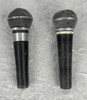 Lot of 2 1980's Shure SM-58 microphones mics