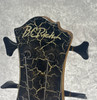 Late 1980's B.C. BC Rich NJ Series Warlock bass guitar in white crackle finish