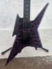 B.C. Rich Legacy Series Iron Bird electric guitar in purple crackle