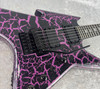 B.C. Rich Legacy Series Iron Bird electric guitar in purple crackle