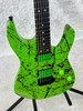USA CHARVEL CUSTOM SHOP - MASTERBUILT DK24 DINKY | GREEN / BLACK SPLATTER