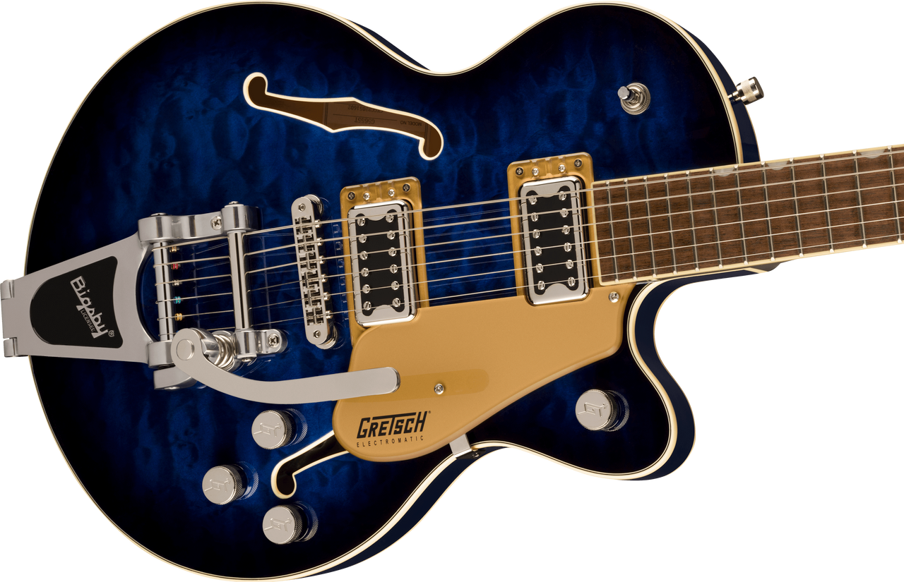 PRE-ORDER! 2023 GRETSCH G5655T-QM ELECTROMATIC CENTER BLOCK JR. SINGLE-CUT  QUILTED MAPLE + BIGSBY / HUDSON SKY