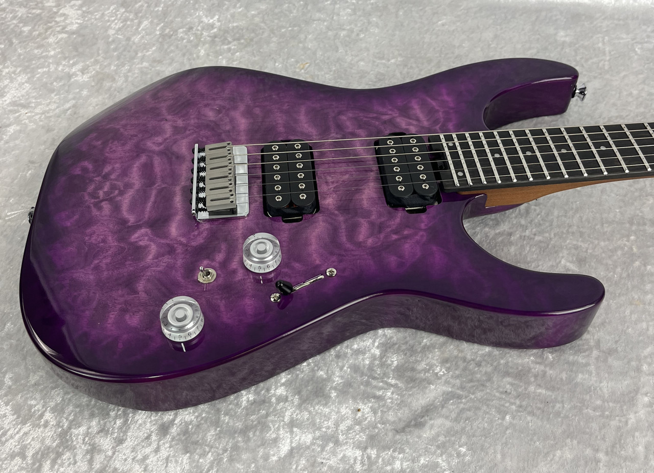 CHARVEL PRO-MOD PLUS DK24 DINKY HH HT EBONY VIOLET RADIANCE