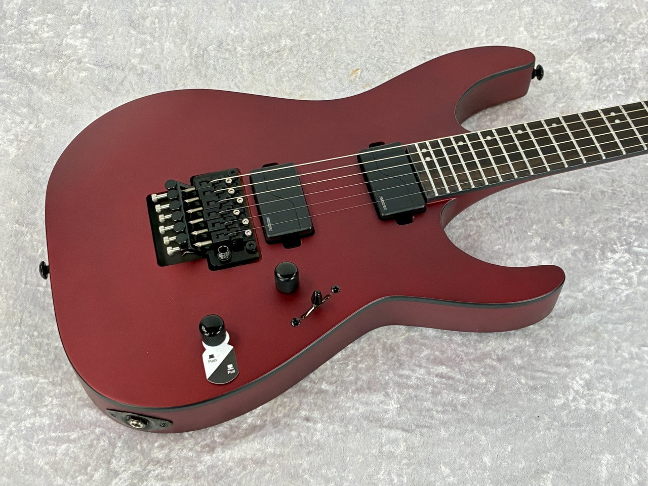 LTD DELUXE M-1000FR HH GUITAR / CANDY APPLE RED SATIN - Capitol