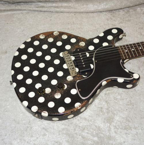 NEW! Rock N Roll Relics Thunders DC guitar in black with white Polka Dots