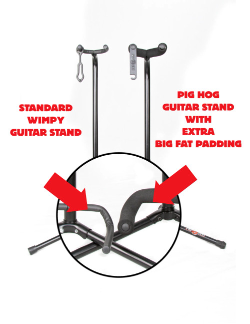 PIG HOG DELUXE GUITAR STAND - BLACK PIG HOG DELUXE GUITAR STAND - BLACK