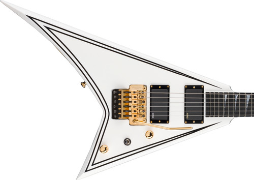 Pre-Order! 2023 Jackson MJ Series Rhoads RR24MG electric guitar White with Black Pinstripes