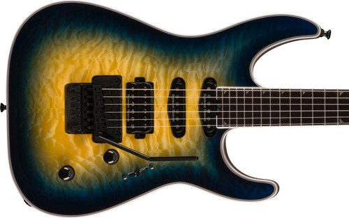 Pre-Order! 2023 Jackson Pro Plus Series Soloist SLA3Q guitar in Amber Blue Burst