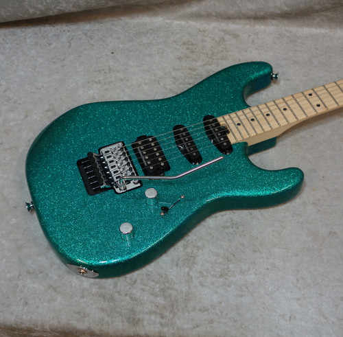 In Stock! 2023 Charvel Pro-Mod San Dimas Style 1 HSS FR M guitar in Aqua Flake