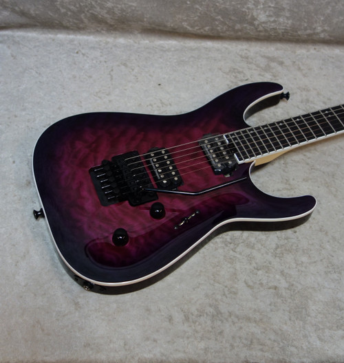 Jackson Pro Plus Series Dinky DKAQ guitar in Transparent Purple B