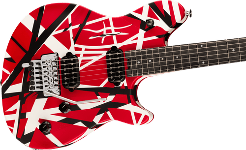 Pre-order! 2024 EVH Wolfgang Special Striped guitar in Red, White, Black Satin