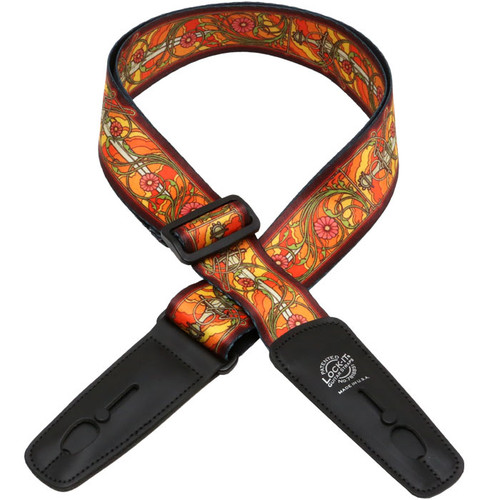 LOCK-IT 2" GUITAR STRAP ROCK ART SERIES -MYTHICAL SWORDS