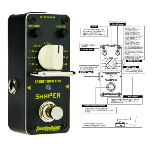 Tom’sline  SHARPER CABINET SIMULATOR nano pedal *FREE CABLE