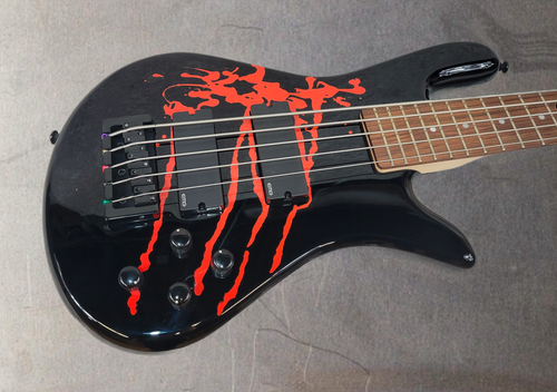 SPECTOR LEGEND 5 ALEX WEBSTER BASS IN BLOOD DRIP BLACK