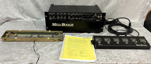 1990/1991 USA Mesa Boogie Mark IV all tube rackmount amp head w/ footswitch