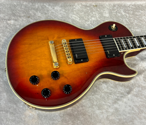 1988 USA Gibson Les Paul Custom electric guitar in sunburst with EMG pickups