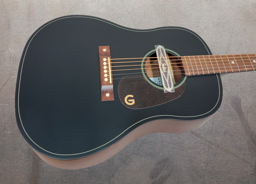 IN-STOCK! 2024 Gretsch Deltoluxe Dreadnought Acoustic Guitar | Black Top 4078