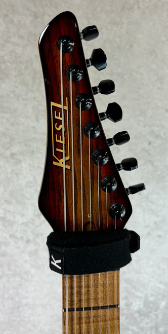 Kiesel A2 7 seven string electric guitar in sunburst finish with gigbag
