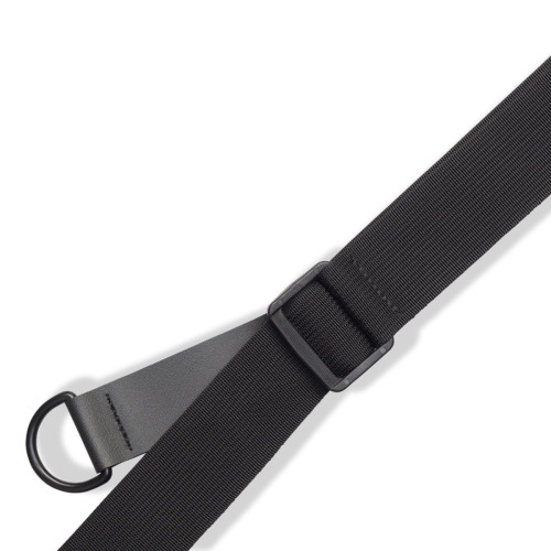 Levy's ergonomic Leather Right Height Series guitar strap Black