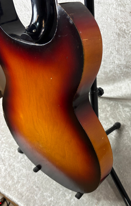 Vintage 1960's Cameo Artist bass guitar with case