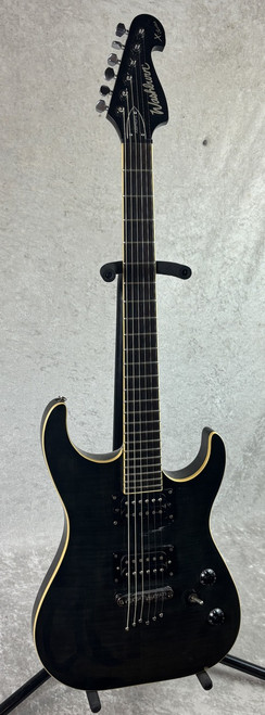 Washburn X-Series Pro X50PROFE electric guitar in transparent black