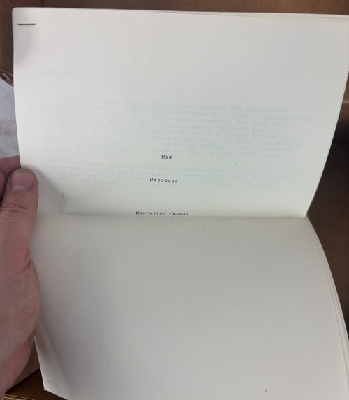 New old stock MXR Discoder Model 156 with box and extras