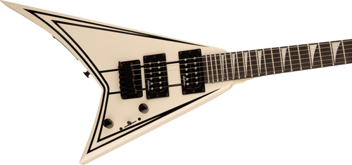 PRE-ORDER JACKSON JS1X RR MINION 2/3 SCALE RHOADS GUITAR | WHITE / BLACK PINSTRIPES