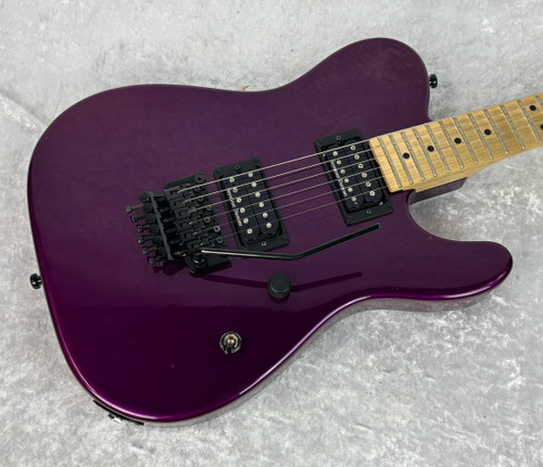 USA Charvel Style 2 HH FR San Dimas electric guitar in glossy purple finish w/ c