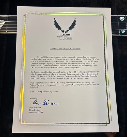 USA DEAN Michael Amott Wraith Floyd Rose Blood Red / Black Bevels