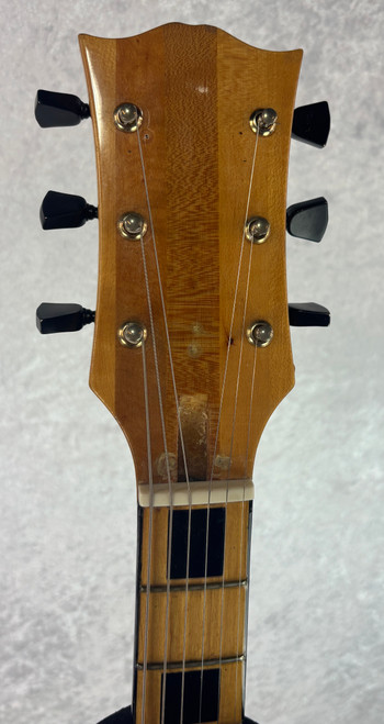 Vintage 70's MIJ LP style electric guitar in natural finish with case Fuji gen