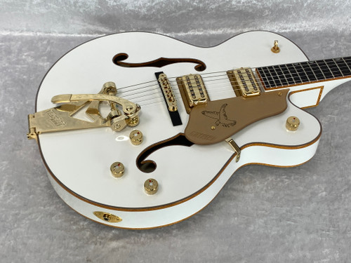 IN-STOCK! GRETSCH SYNCROMATIC FALCON HOLLOW BODY SC BIGSBY / WHITE GOLD