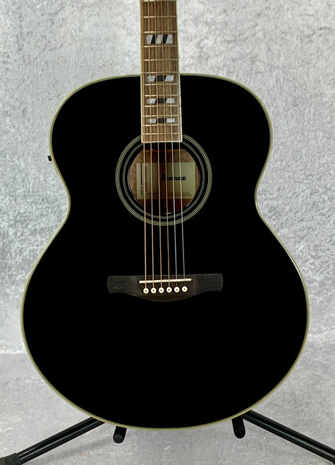 Ibanez AJ70M1E Artwood Jumbo Acoustic-electric Guitar Black High Gloss