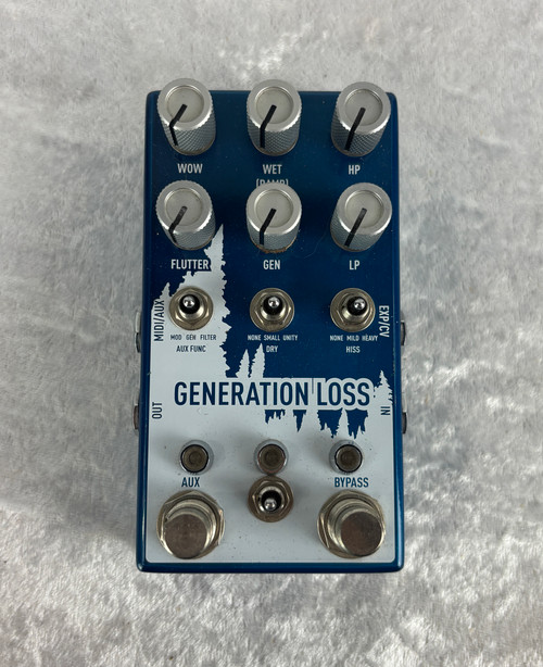 Chase Bliss Generation Loss pedal in blue