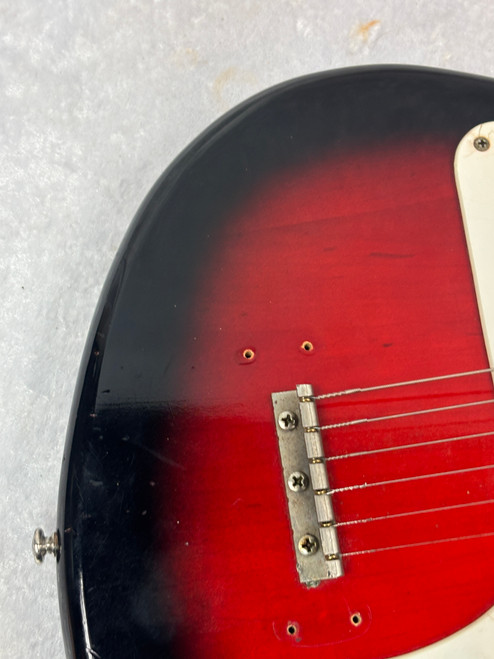 Vintage USA 60's Custom Kraft Ambassador electric guitar in red burst