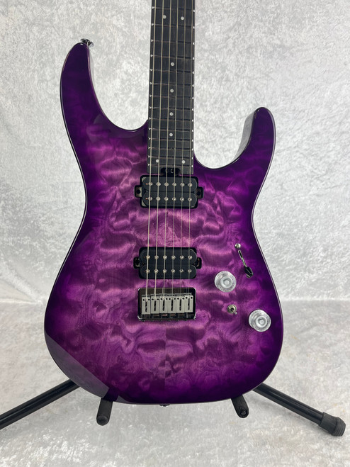 CHARVEL PRO-MOD PLUS DK24 DINKY HH HT EBONY / VIOLET RADIANCE
