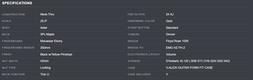 PRE-ORDER - 2026 LTD ALEXI LAIHO ARROWHEAD SE 20TH ANNIVERSARY | BLACK / YELLOW PINS